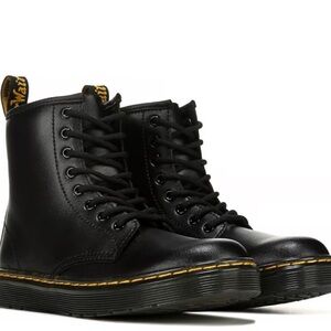 Dr. Martens Black Boots with Yellow Accents